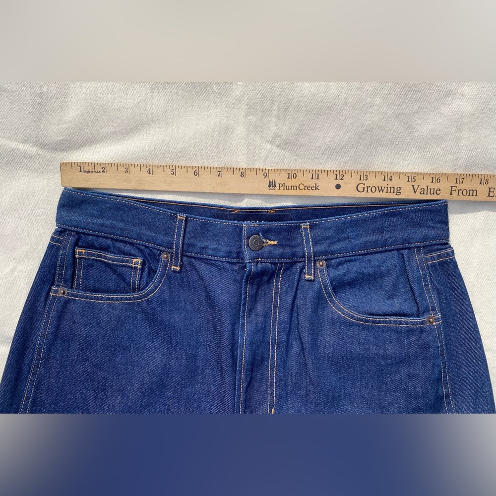 Veronica Beard Dark Blue Taylor Relaxed Fit Wide Leg Hi Rise Jeans EUC Casual - Picture 8 of 9